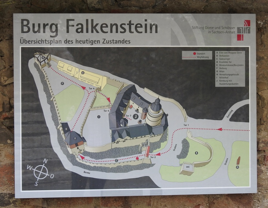 Übersichtsplan der Burg Falkenstein